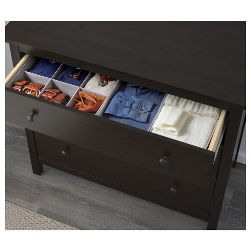 Hemnes 2 drawer 2024 chest medium brown